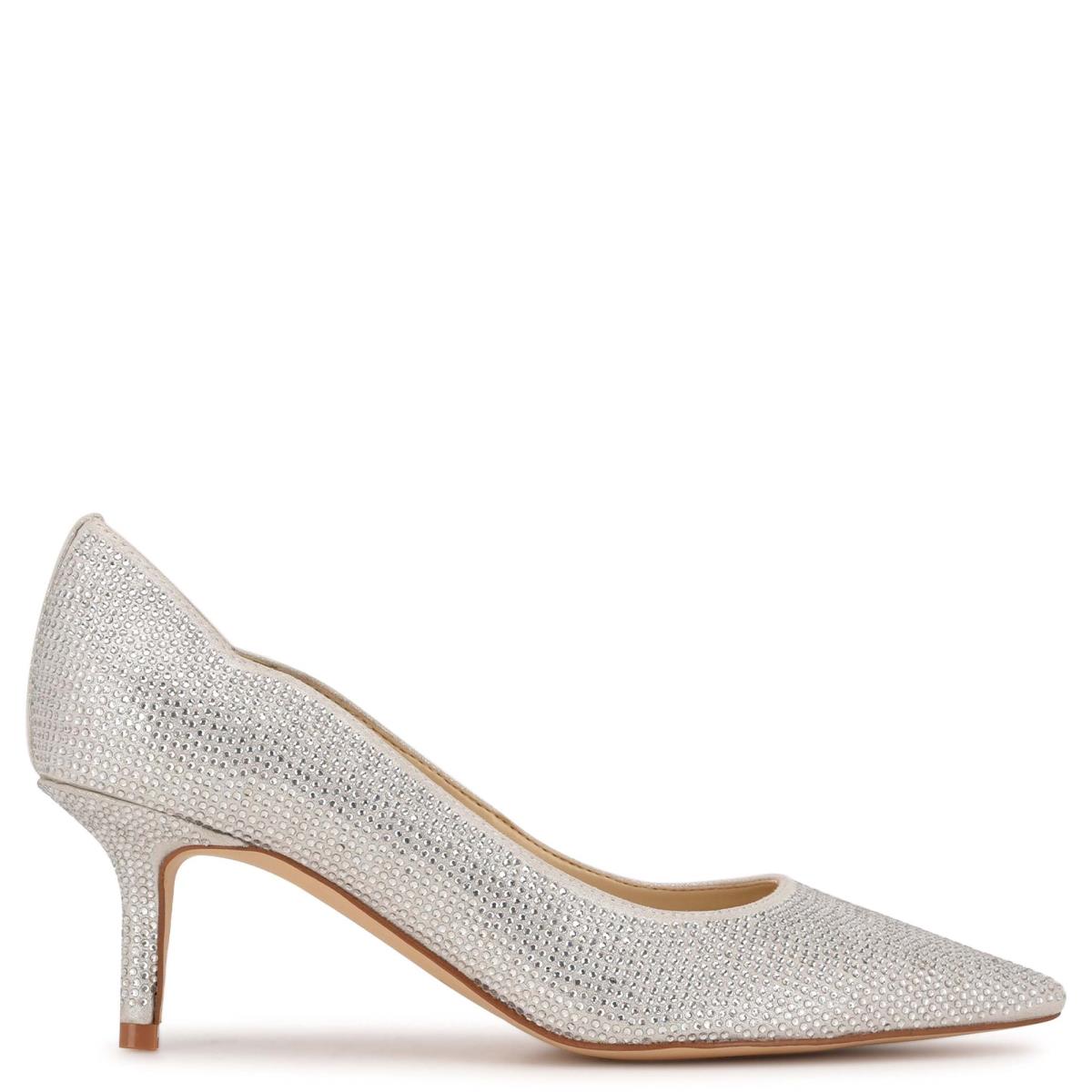 Nine West Abaline Rhinestone Pointy Kappe Pumps Damen Silber | 0159IVQSN