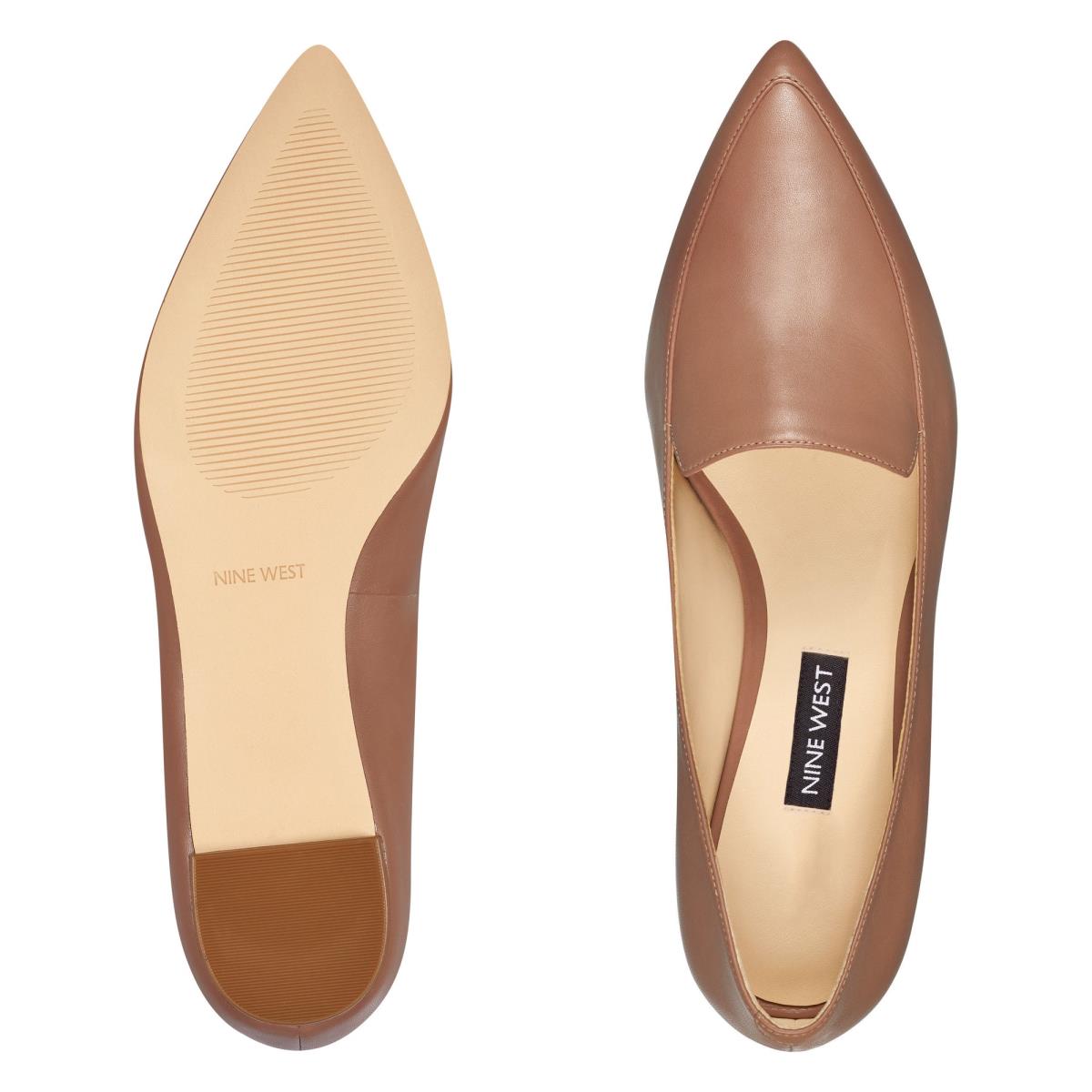 Nine West Abay Smoking Flats Damen Beige | 2615WZOHU