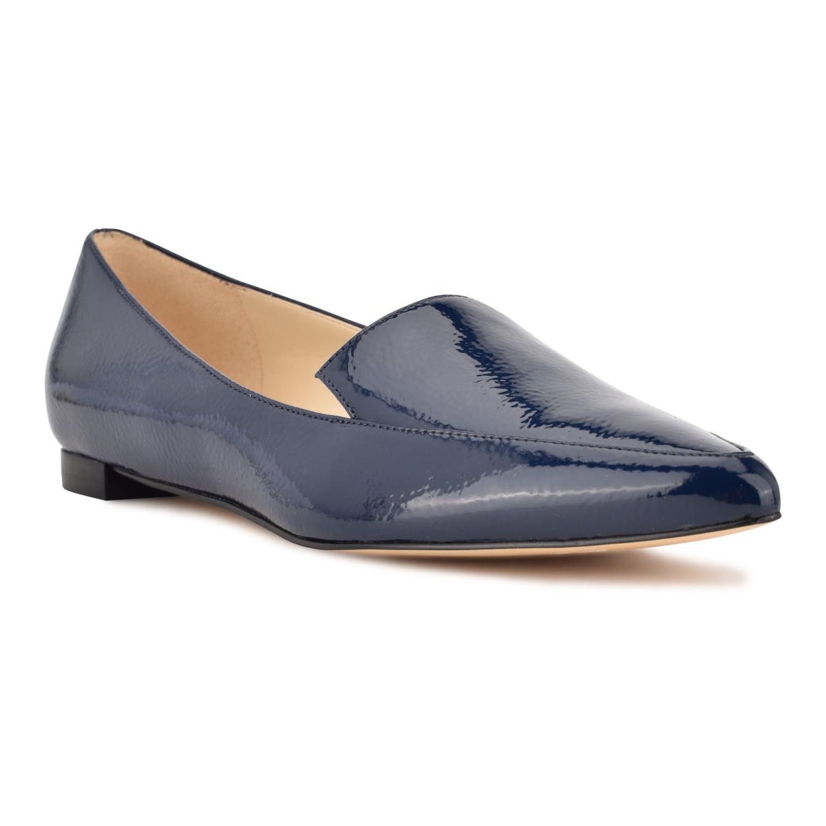 Nine West Abay Smoking Flats Damen Blau | 6582DSOJX