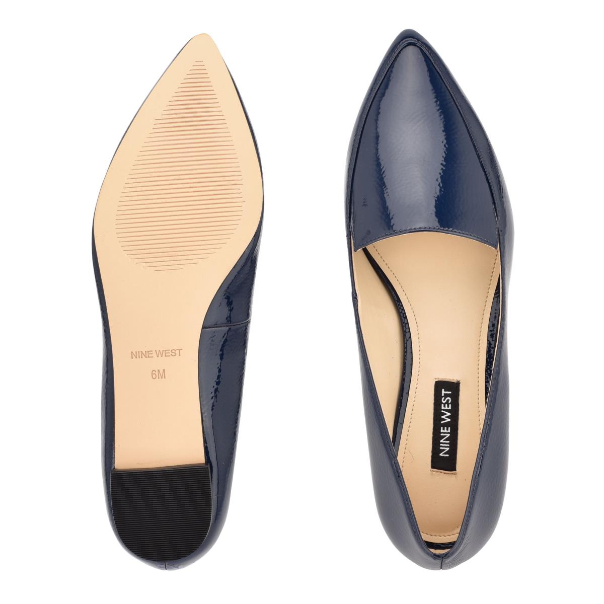 Nine West Abay Smoking Flats Damen Blau | 6582DSOJX