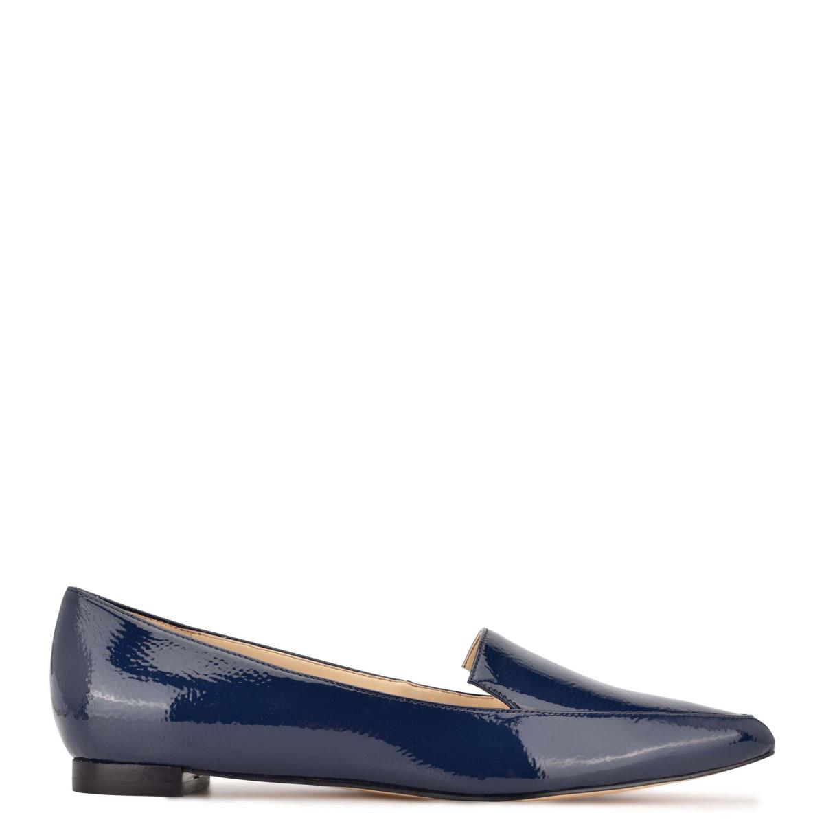 Nine West Abay Smoking Flats Damen Blau | 6582DSOJX