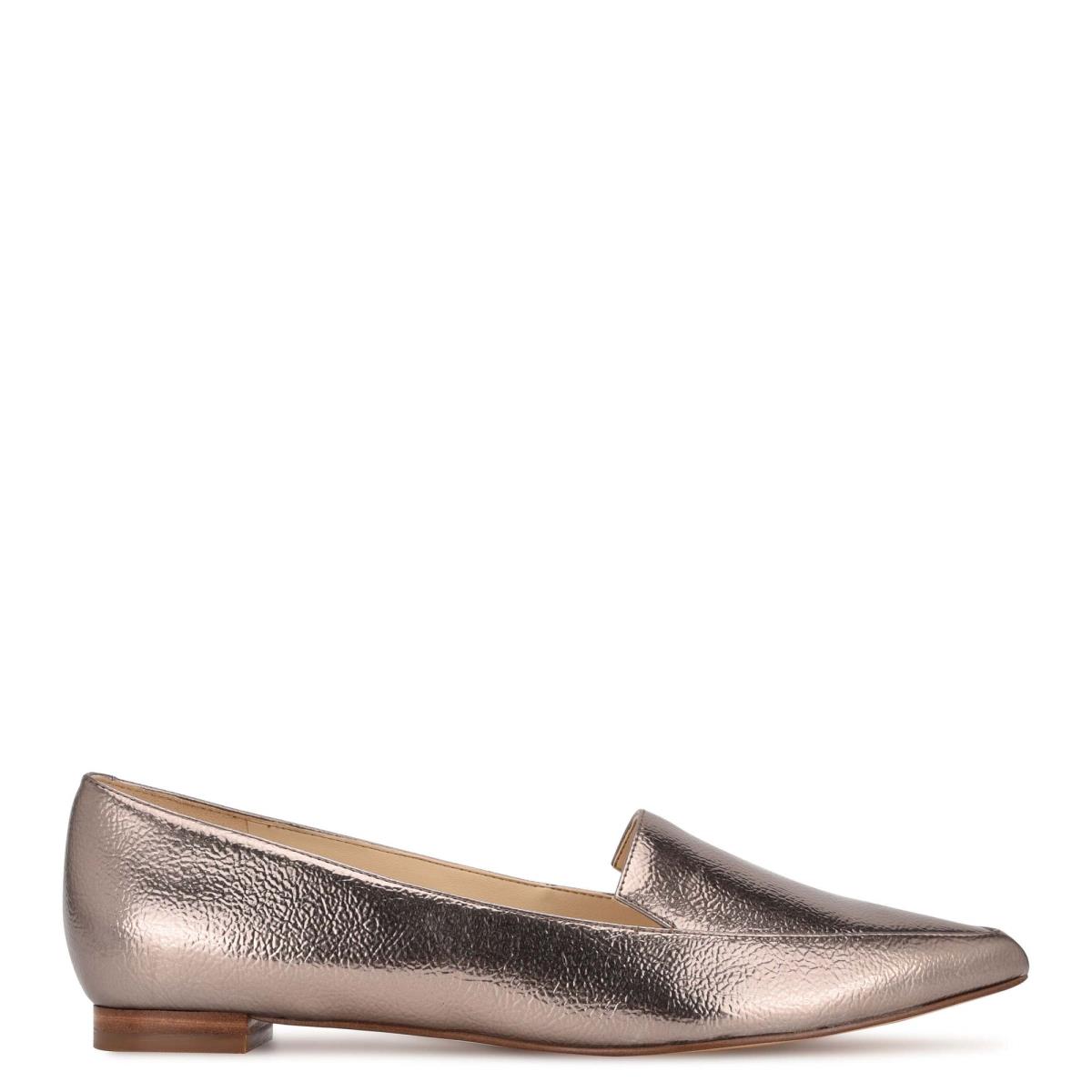 Nine West Abay Smoking Flats Damen Braun | 2136QVIDM