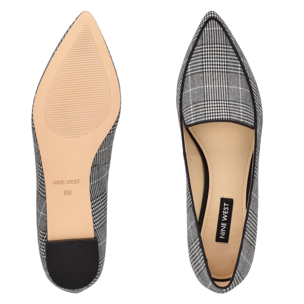 Nine West Abay Smoking Flats Damen Grau | 6174ZISDQ