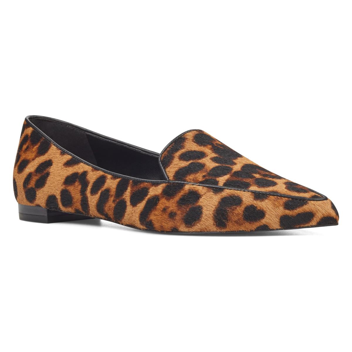 Nine West Abay Smoking Flats Damen Leopard | 9501KIFPX