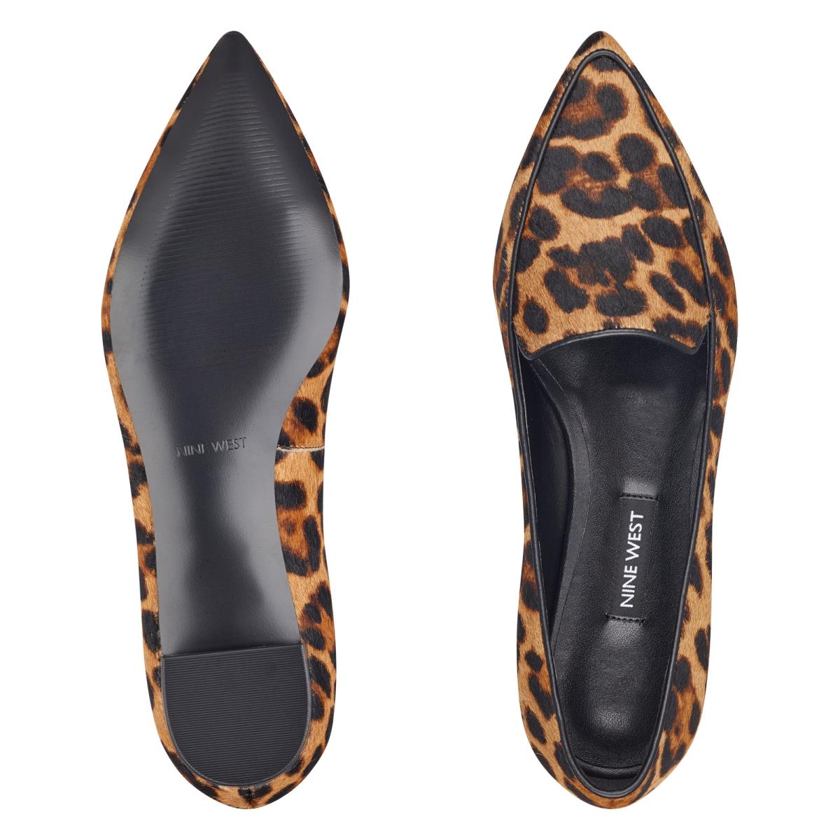 Nine West Abay Smoking Flats Damen Leopard | 9501KIFPX