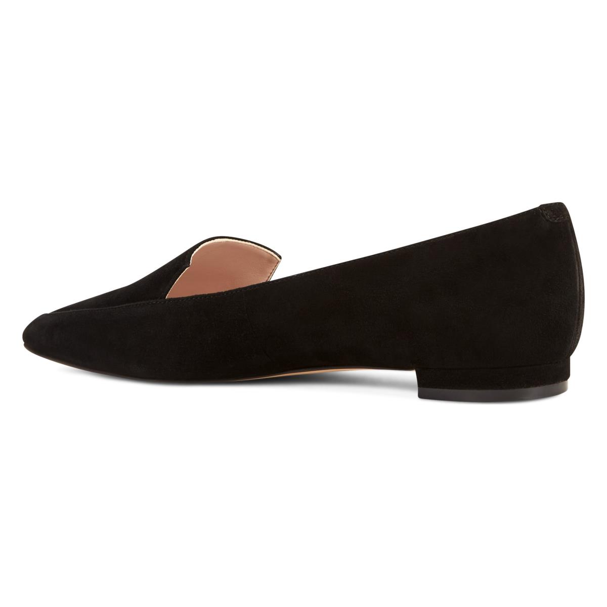 Nine West Abay Smoking Flats Damen Schwarz | 0642TMRAN