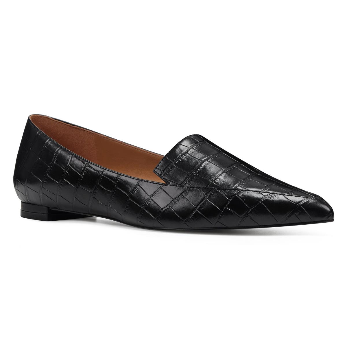 Nine West Abay Smoking Flats Damen Schwarz | 4803IYZND