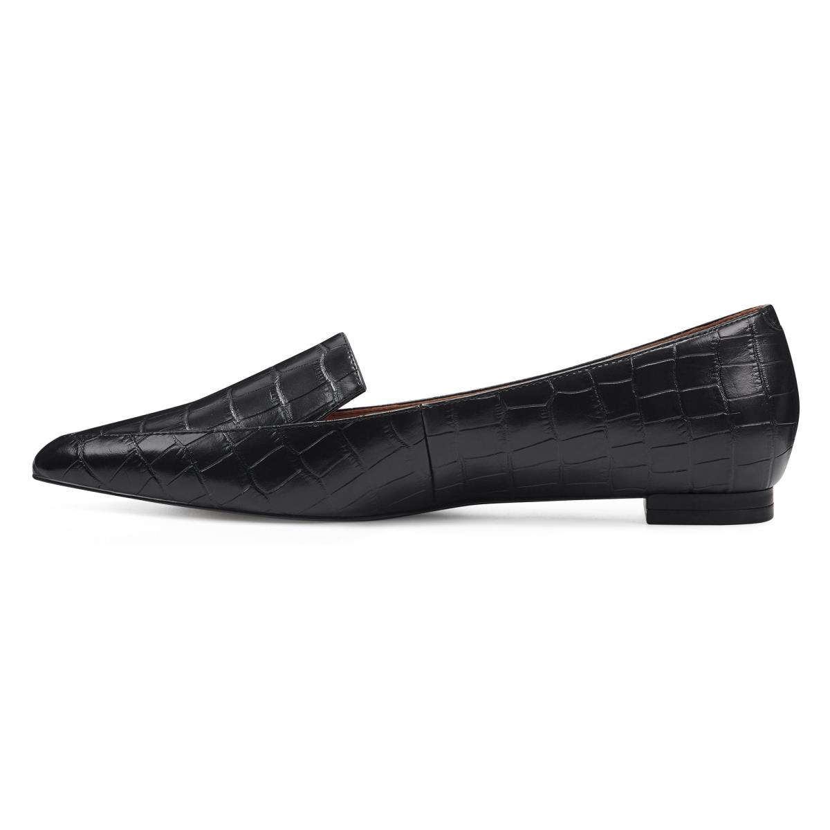 Nine West Abay Smoking Flats Damen Schwarz | 4803IYZND