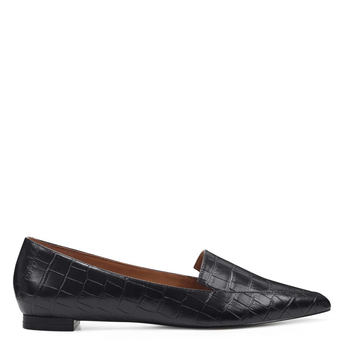 Nine West Abay Smoking Flats Damen Schwarz | 4803IYZND