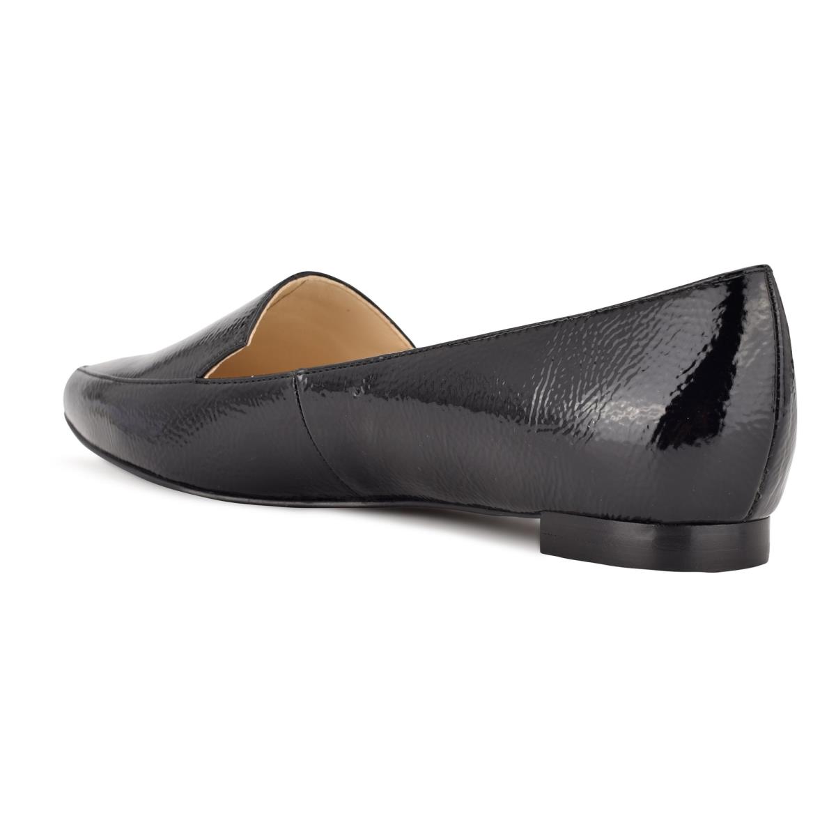 Nine West Abay Smoking Flats Damen Schwarz | 8214YMQFH