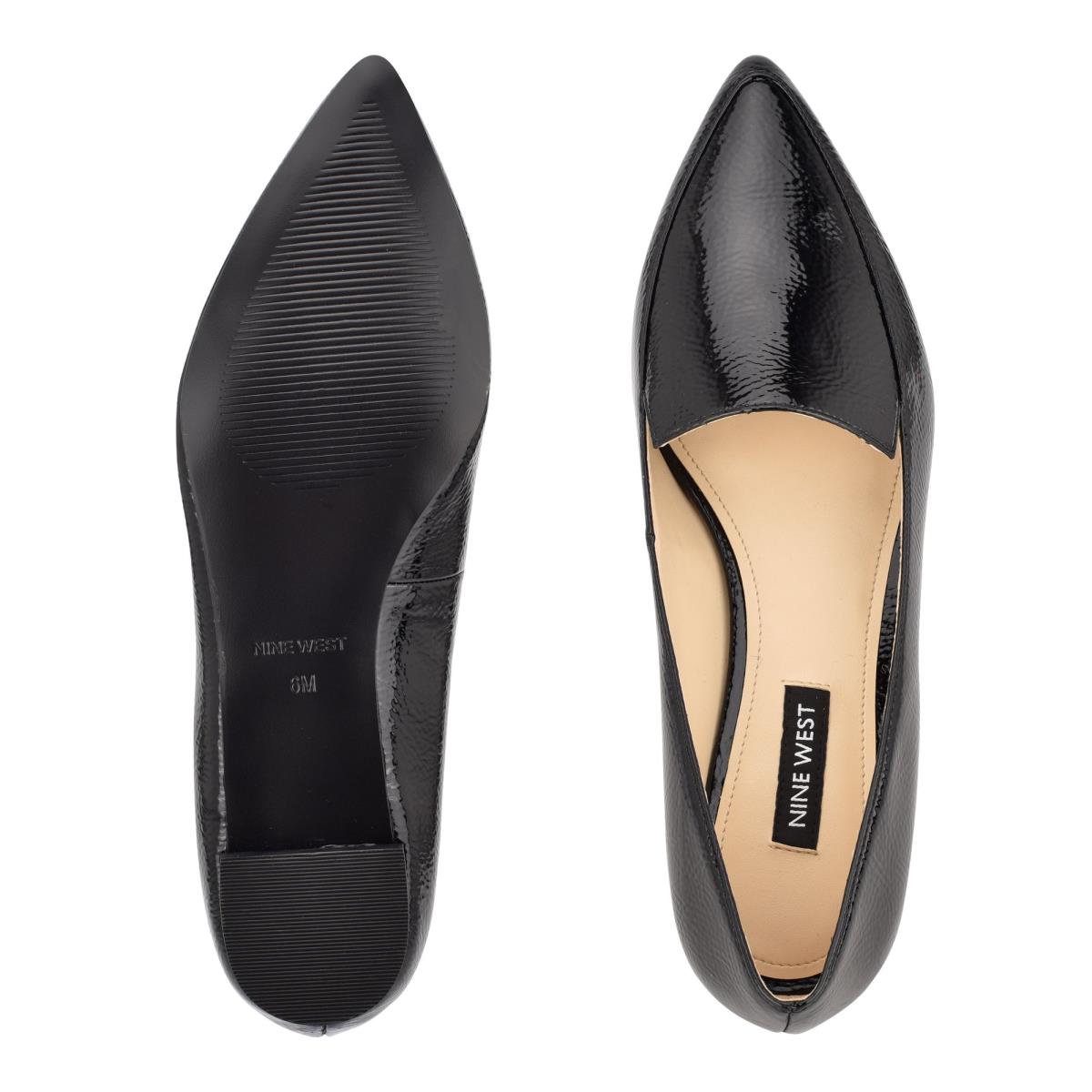 Nine West Abay Smoking Flats Damen Schwarz | 8214YMQFH