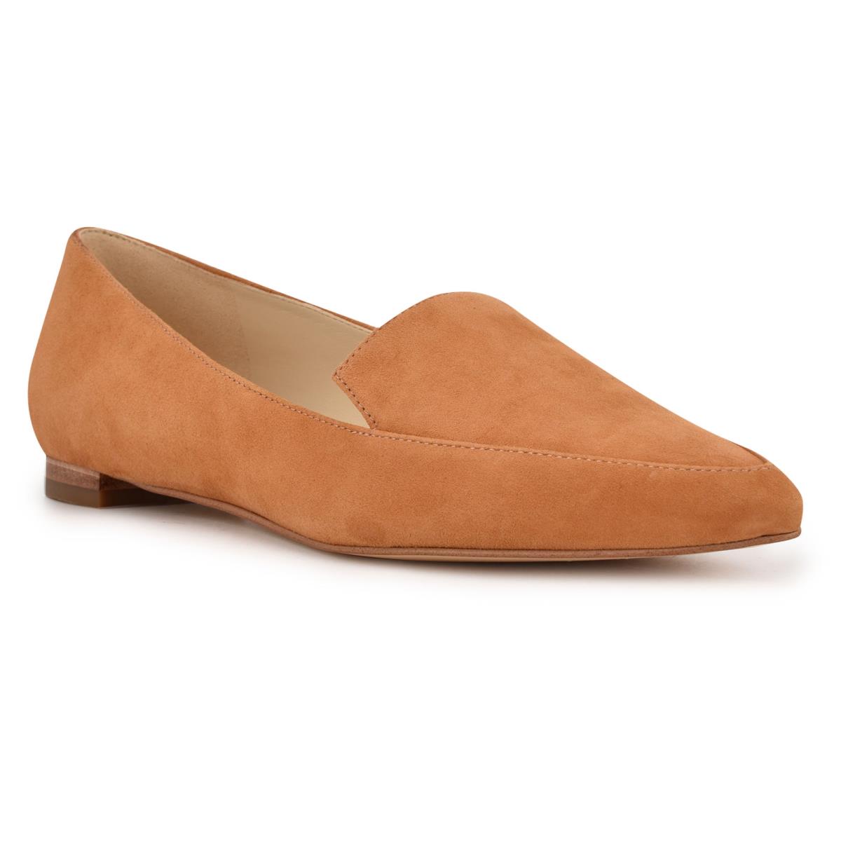 Nine West Abay Smoking Flats Damen Senfgelb | 3829ZGMVK