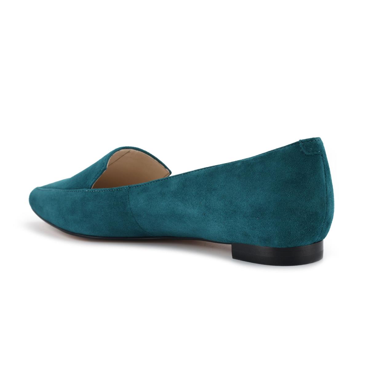 Nine West Abay Smoking Flats Damen Türkis | 8573ISMAY