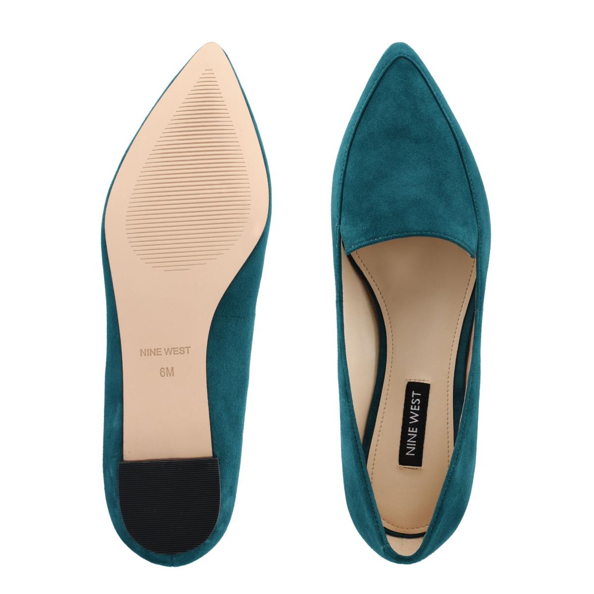 Nine West Abay Smoking Flats Damen Türkis | 8573ISMAY