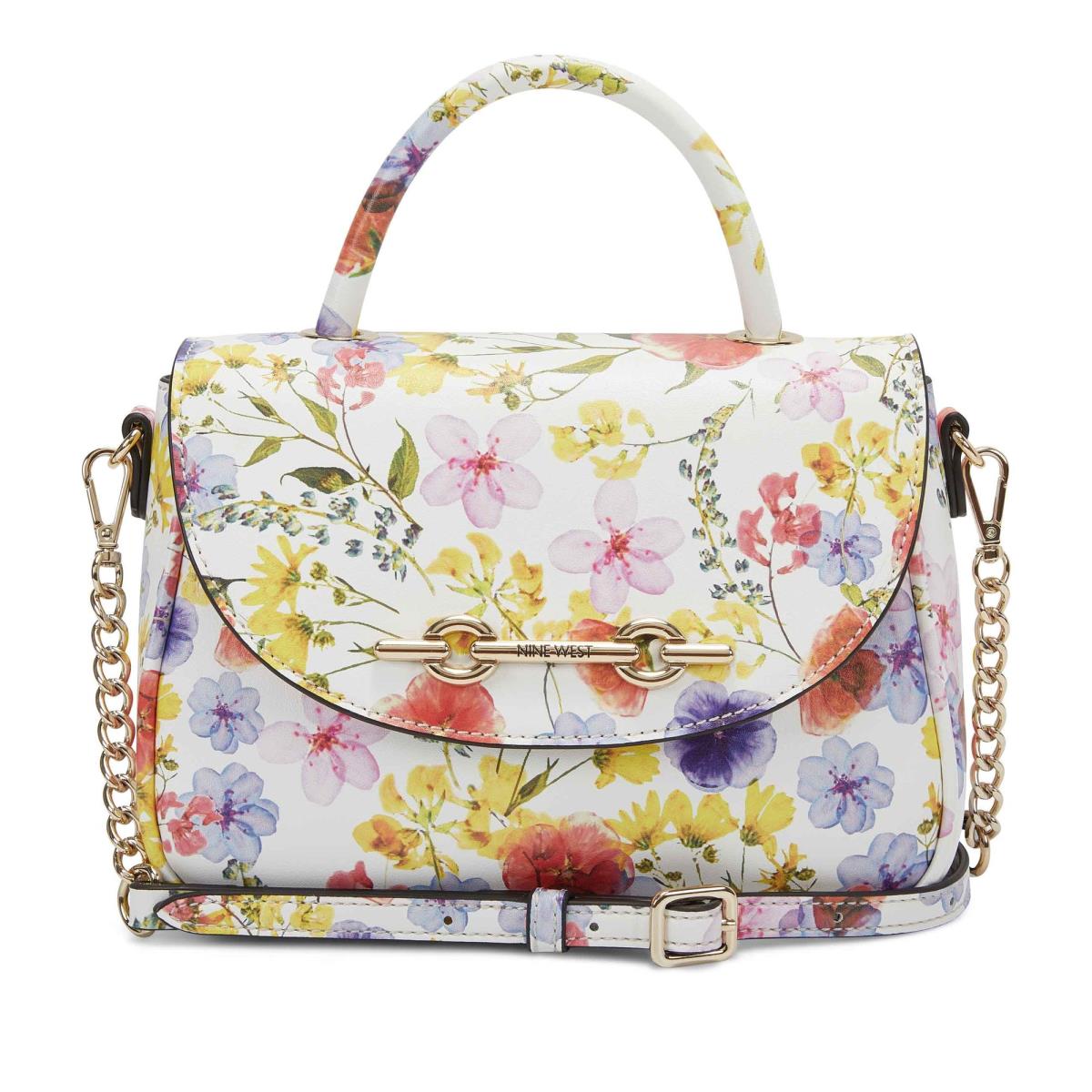 Nine West Addy Mini Top Handle Flap crossbody taschen Damen Blumen | 1987JOFME