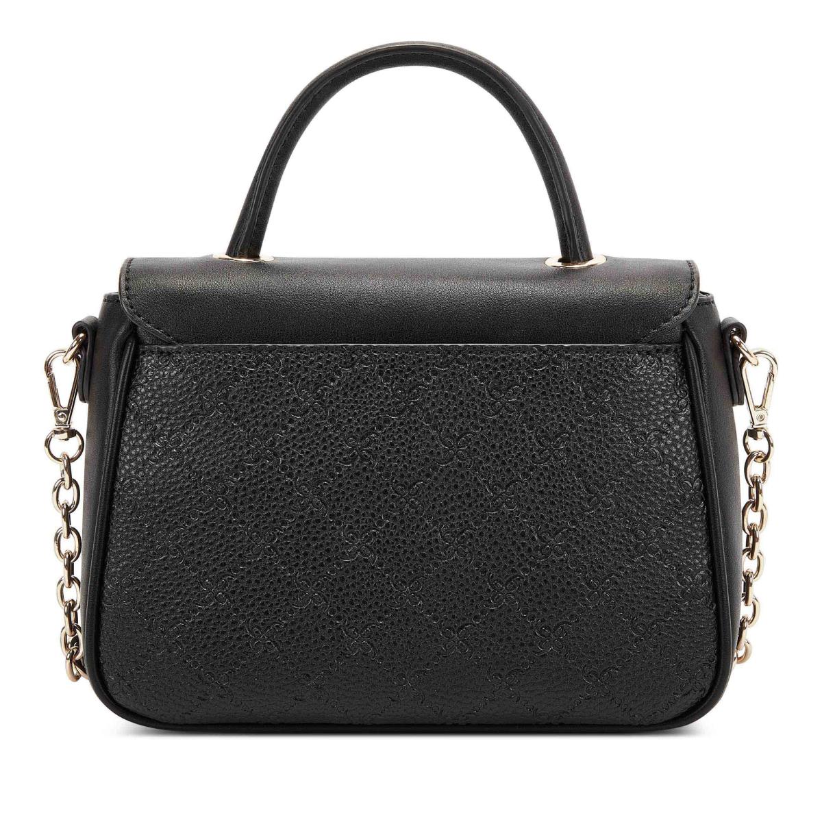 Nine West Addy Mini Top Handle Flap crossbody taschen Damen Schwarz | 2698LYZOU