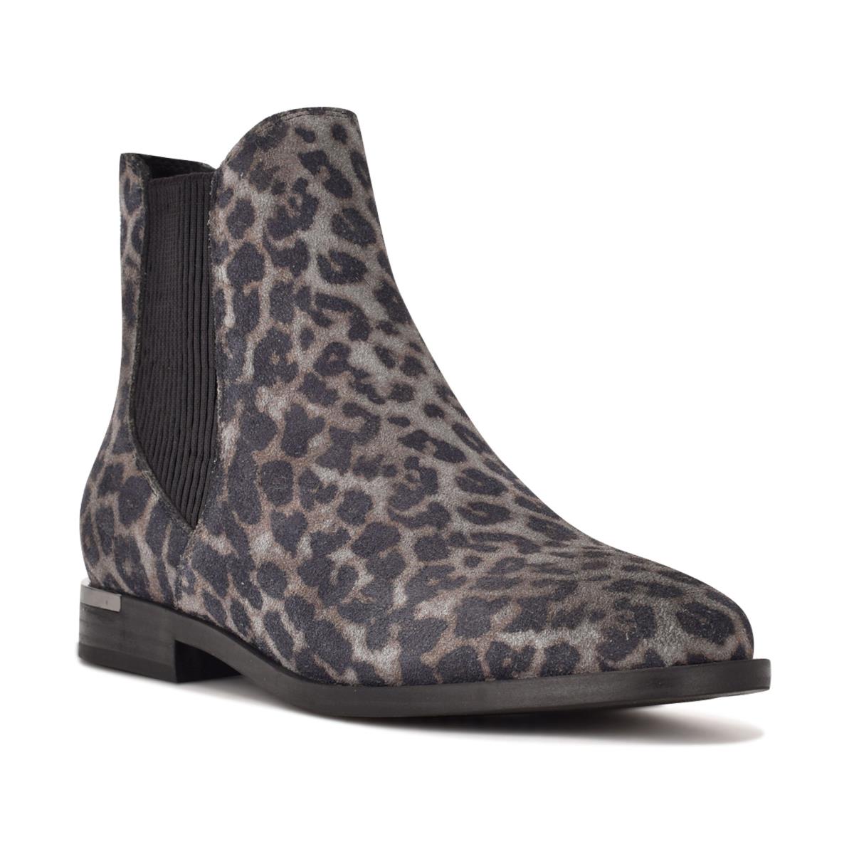 Nine West Agate Chelsea Stiefeletten Damen Grau Leopard | 3962ACGMF