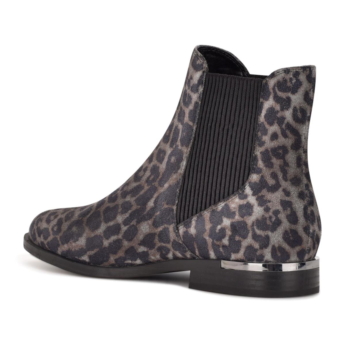 Nine West Agate Chelsea Stiefeletten Damen Grau Leopard | 3962ACGMF