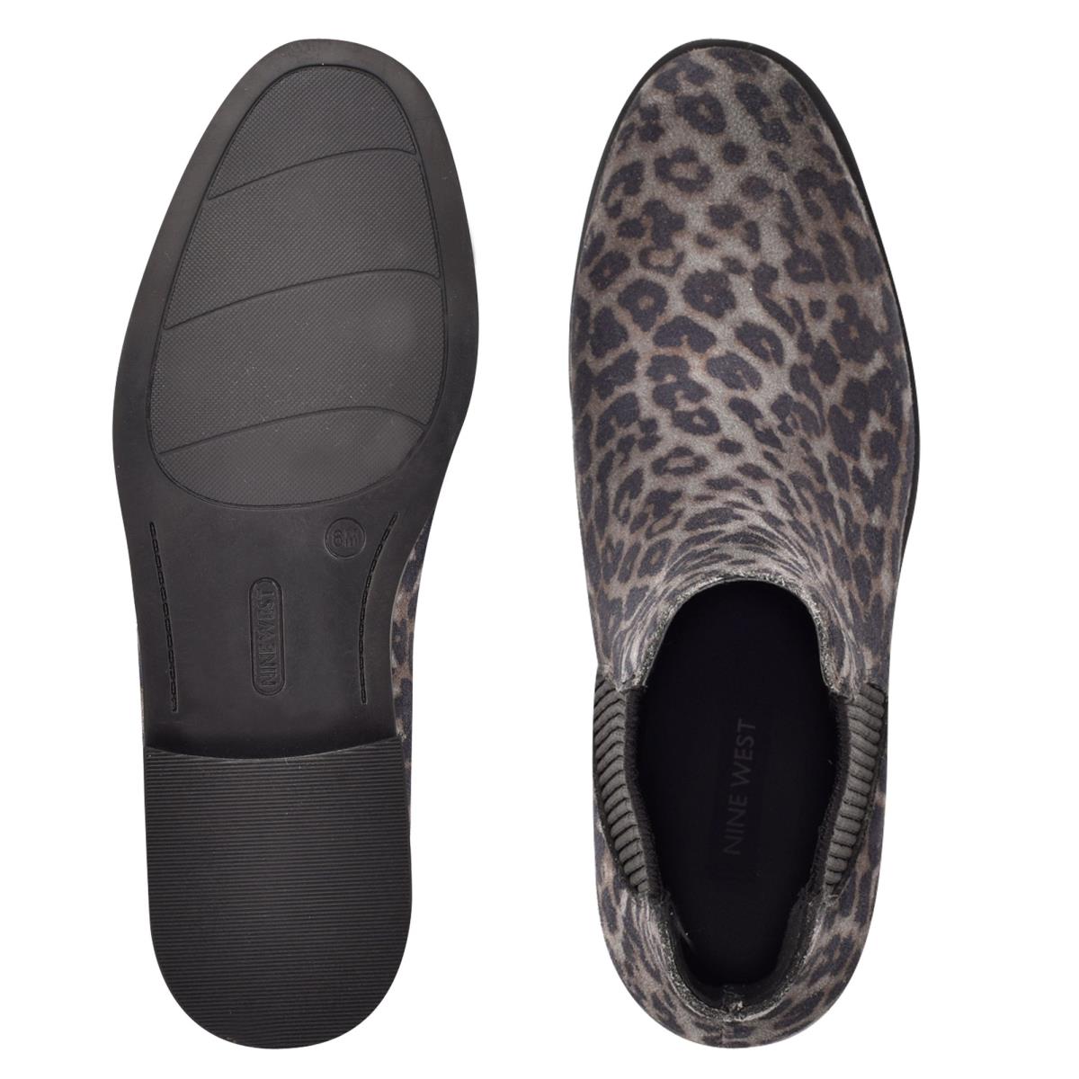 Nine West Agate Chelsea Stiefeletten Damen Grau Leopard | 3962ACGMF