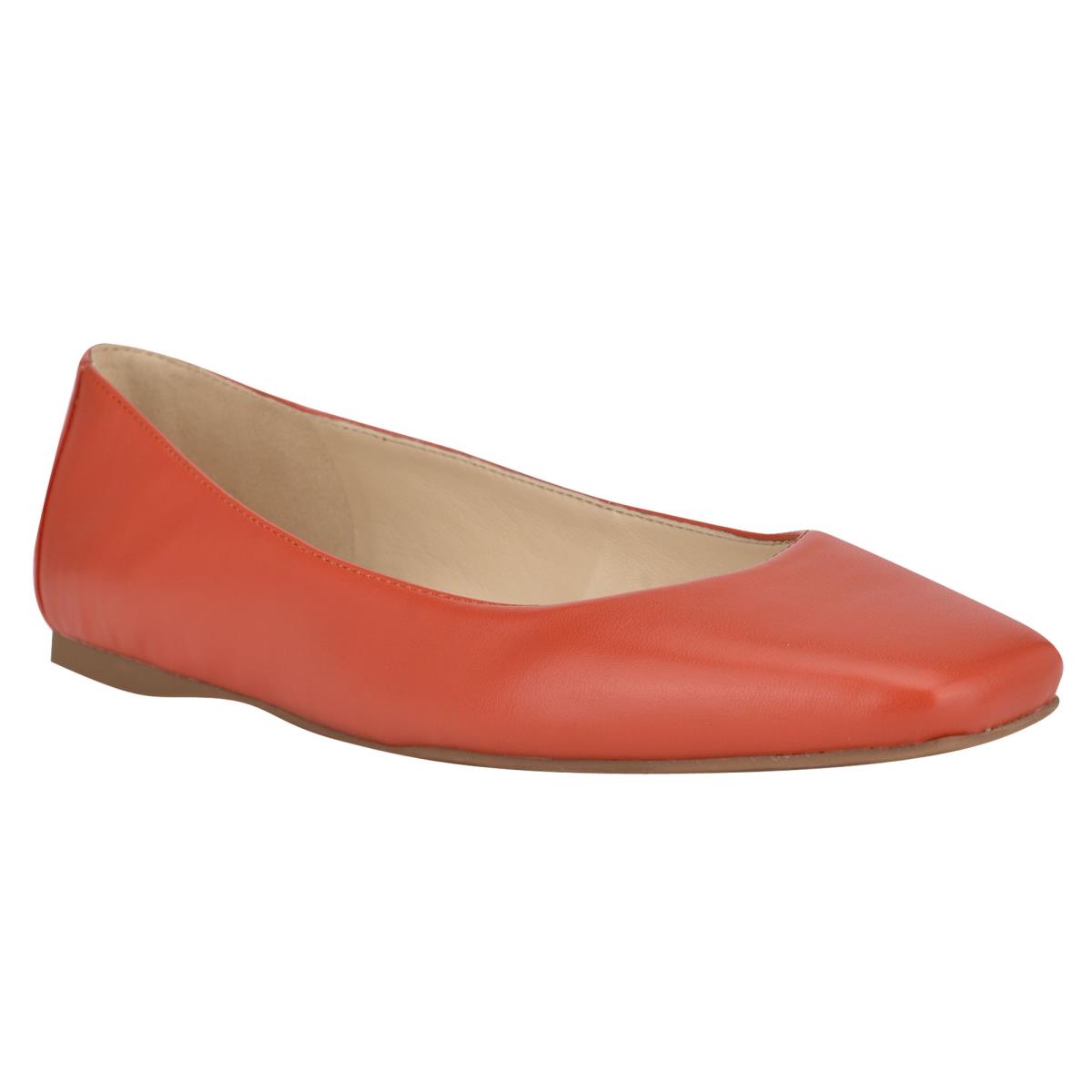 Nine West Alena Square-Kappe Ballerinas Damen Orange | 0963FEUOD