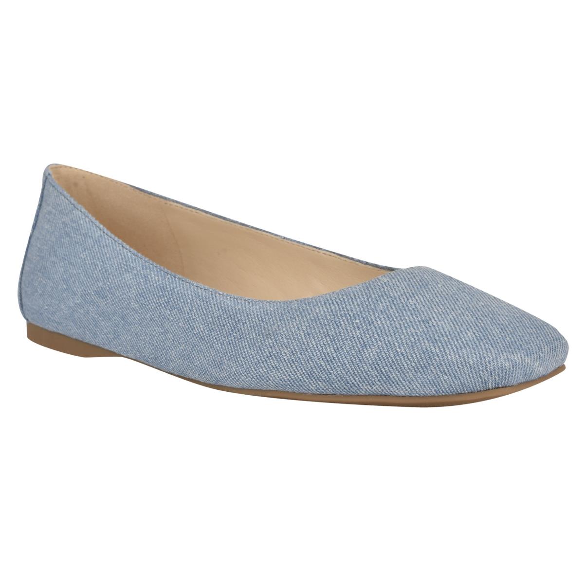 Nine West Alena Square-Kappe Ballerinas Damen Blau | 2857WTXQS