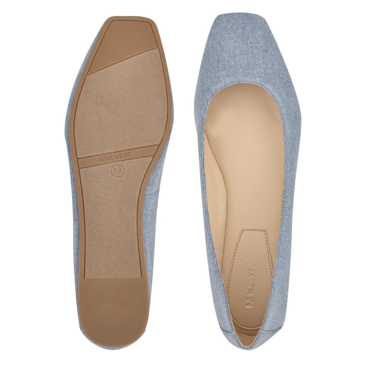 Nine West Alena Square-Kappe Ballerinas Damen Blau | 2857WTXQS