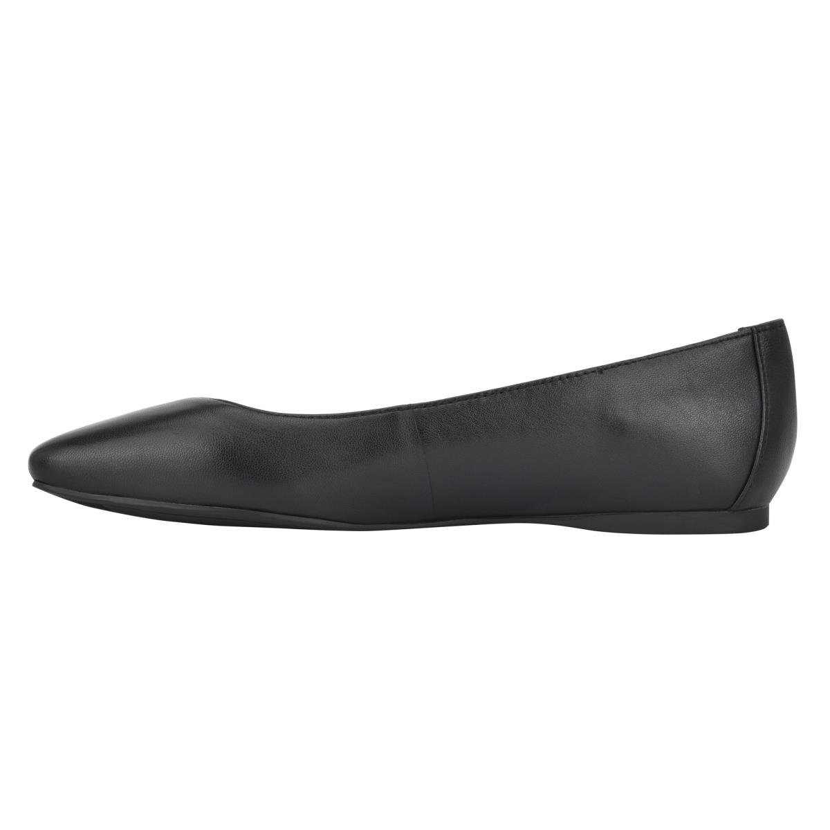 Nine West Alena Square-Kappe Flats Damen Schwarz | 3049YOENW