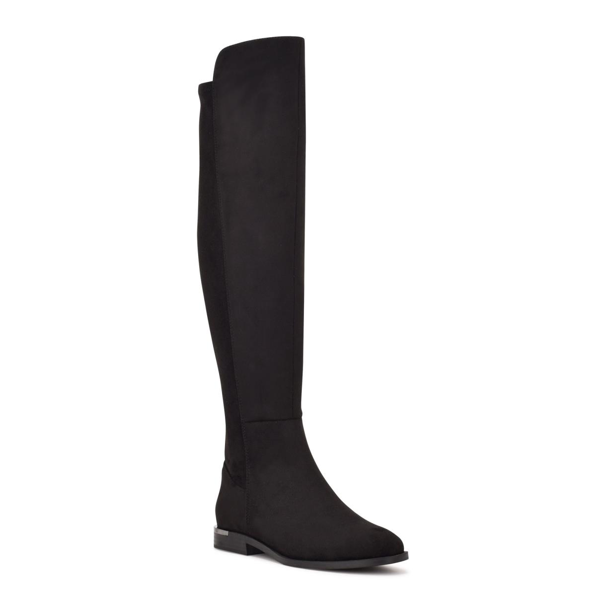 Nine West Allair Over the Knee Stiefel Damen Schwarz | 8045YWZGM