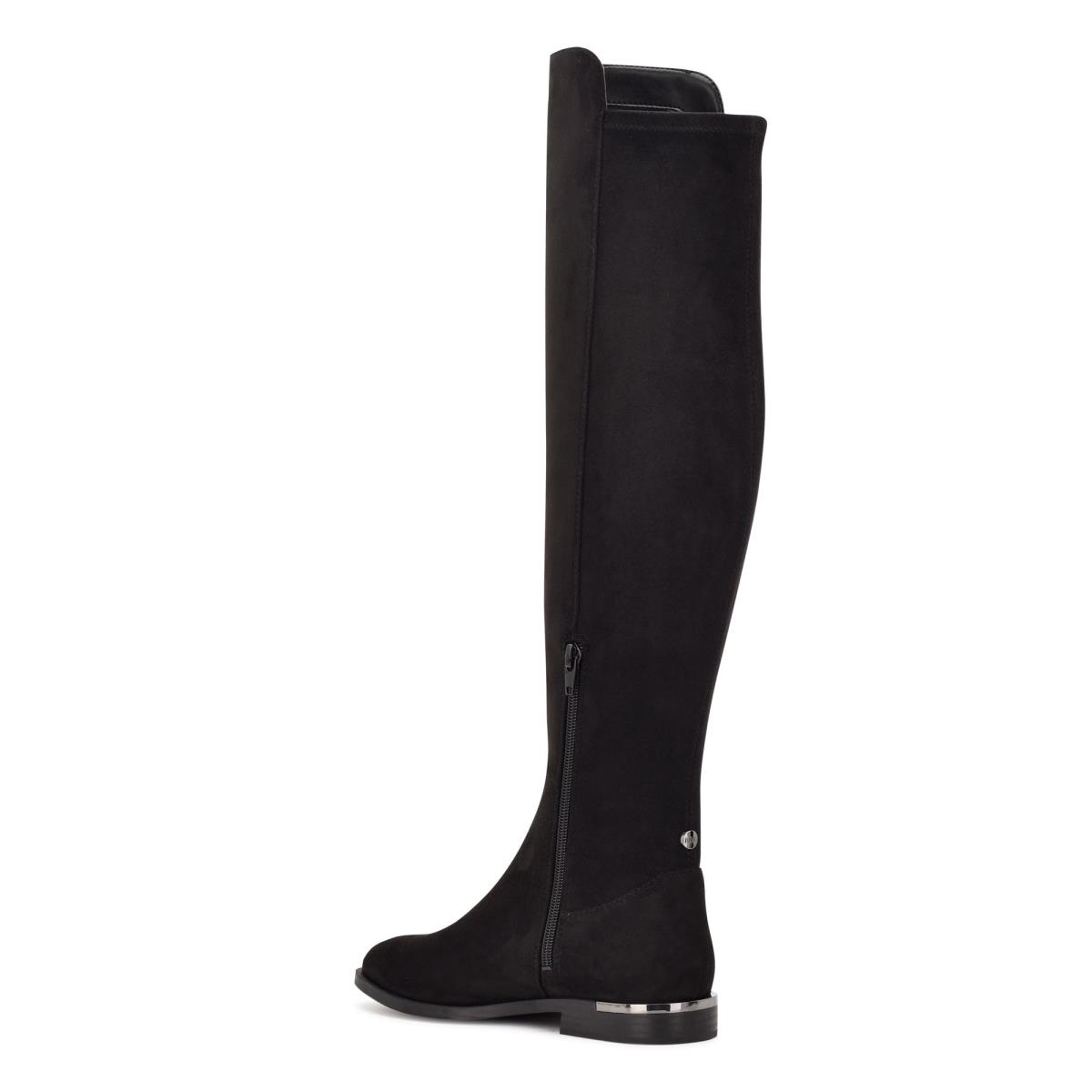 Nine West Allair Over the Knee Stiefel Damen Schwarz | 8045YWZGM