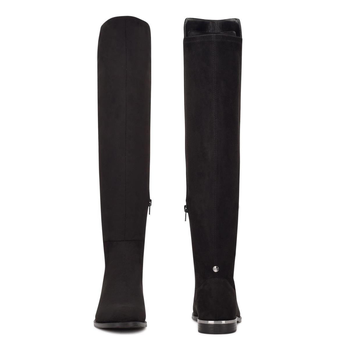 Nine West Allair Over the Knee Stiefel Damen Schwarz | 8045YWZGM