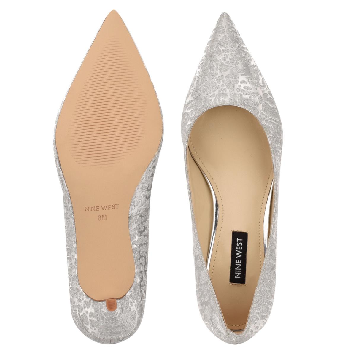 Nine West Arlene Pointy Kappe Pumps Damen Silber Leopard | 5672TPCWN