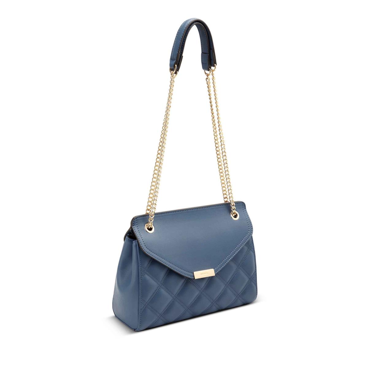 Nine West Ava Convertible Xbody Flap crossbody taschen Damen Blau | 7246HUQFS