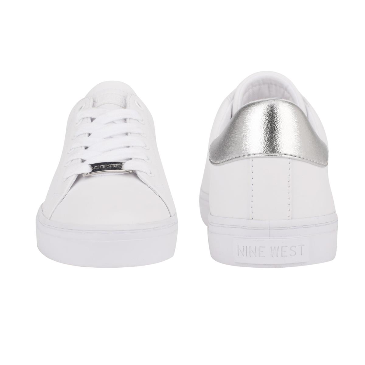 Nine West Best Lässige Turnschuhe Damen Weiß Silber | 4961EUTBV