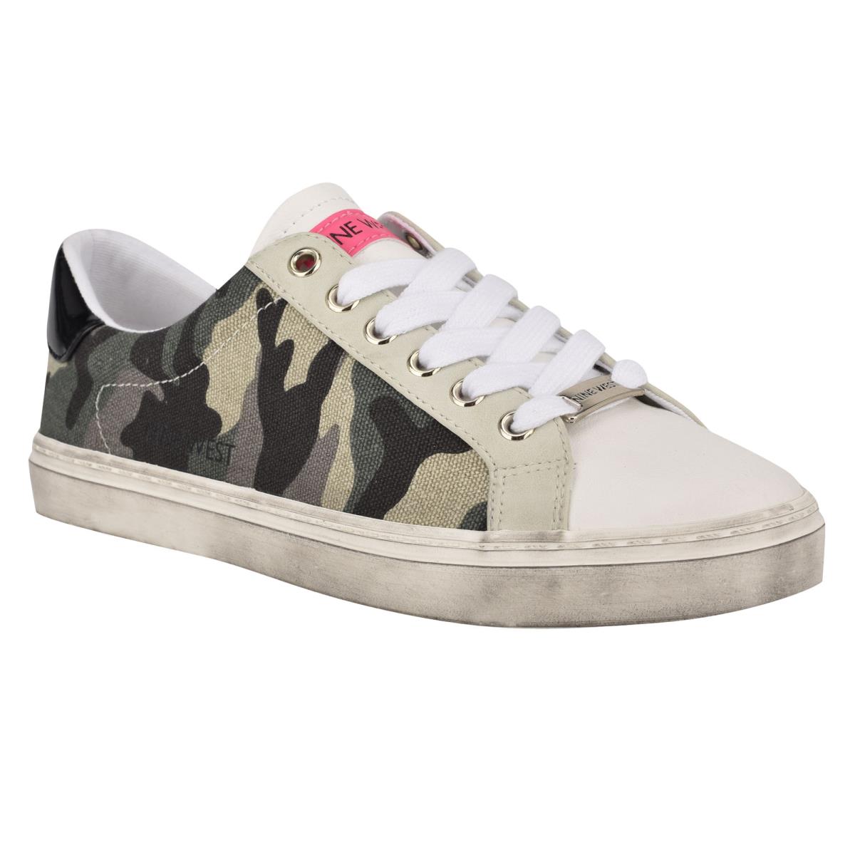 Nine West Best Lässige Turnschuhe Damen Grün Camouflage | 6735FYPAQ