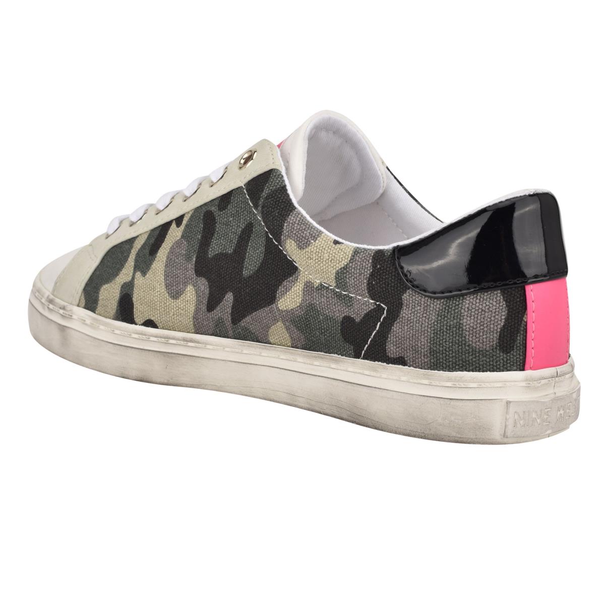 Nine West Best Lässige Turnschuhe Damen Grün Camouflage | 6735FYPAQ