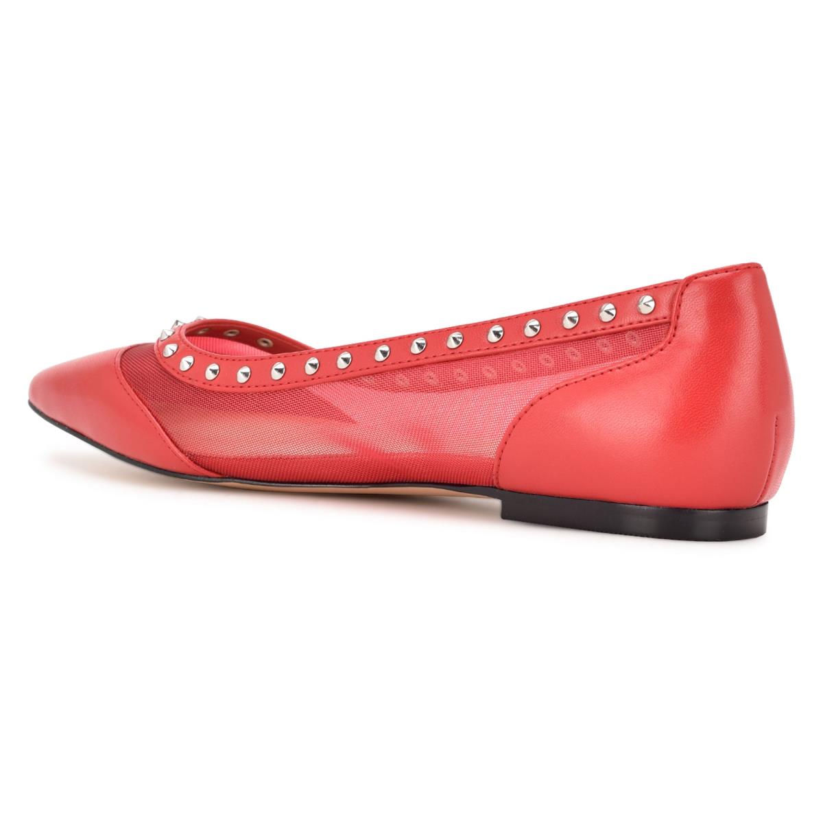 Nine West Bizzie Pointy Kappe Ballerinas Damen Rosa | 3109VXMNA