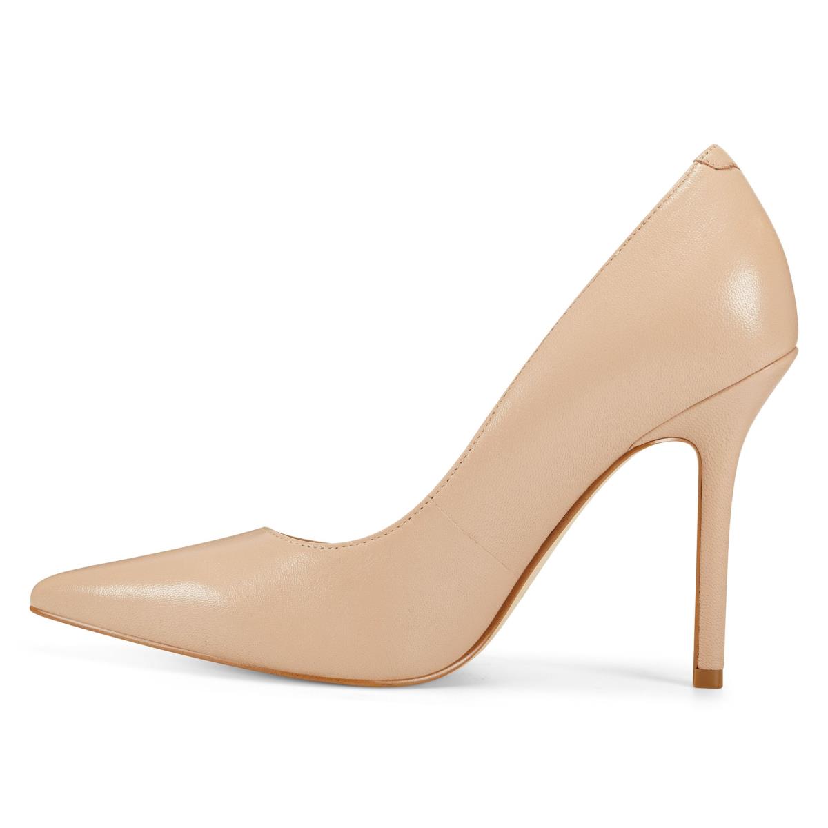 Nine West Bliss Pointy Kappe Pumps Damen Hellbeige | 4728KUAGC