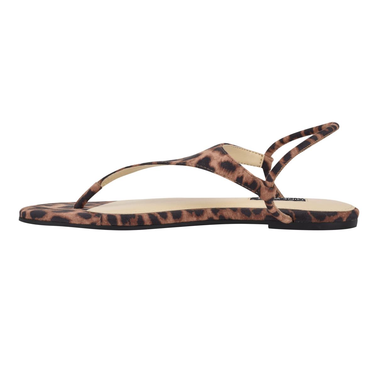 Nine West Braydin Stretch Flache Sandalen Damen Leopard | 5043PVOCD