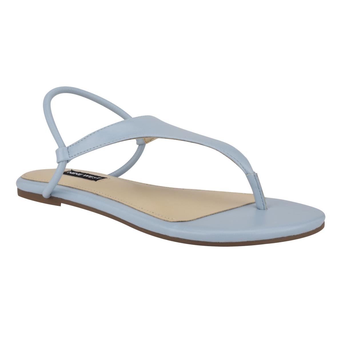 Nine West Braydin Stretch Flache Sandalen Damen Blau | 9425VYZIS