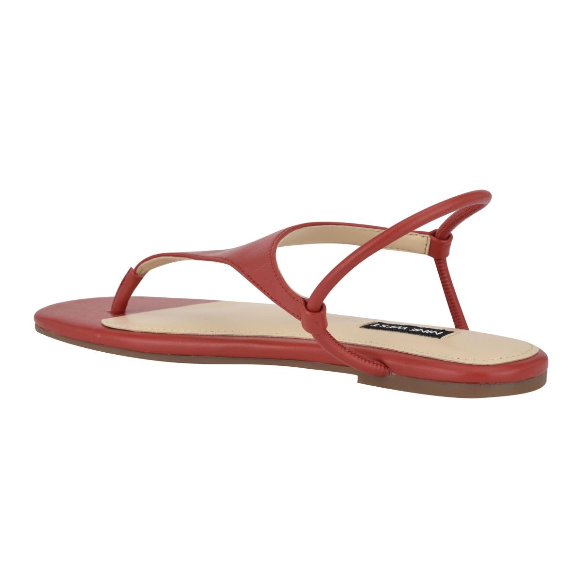 Nine West Braydin Stretch Flache Sandalen Damen Rot | 9764VTYMI