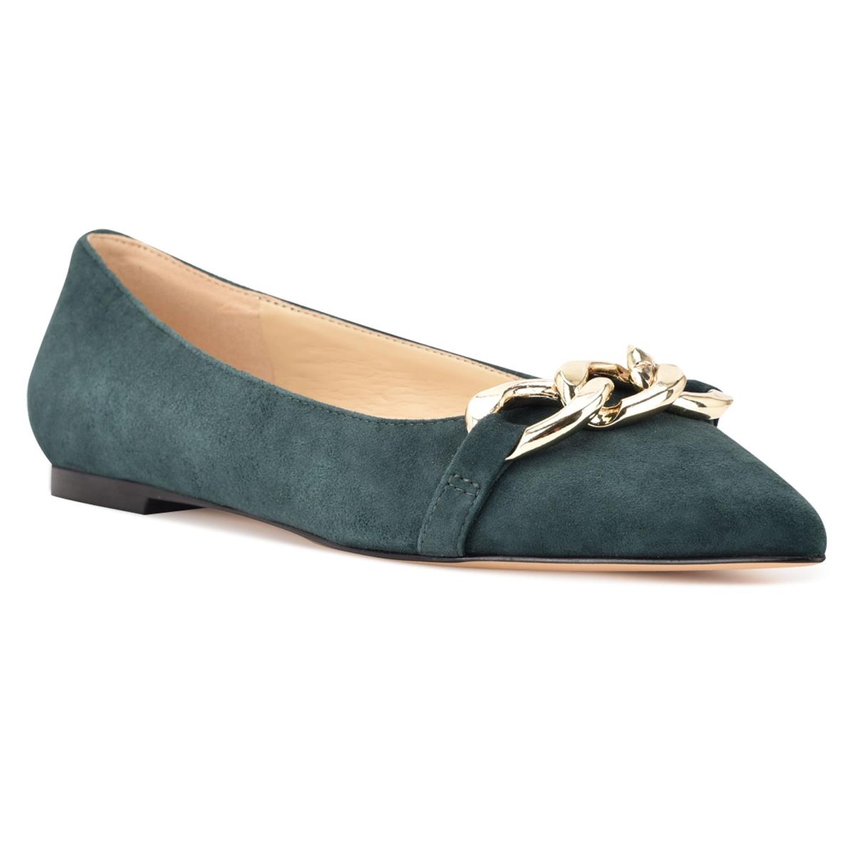 Nine West Brinks Pointy Kappe Ballerinas Damen Blau | 3068OJEHK