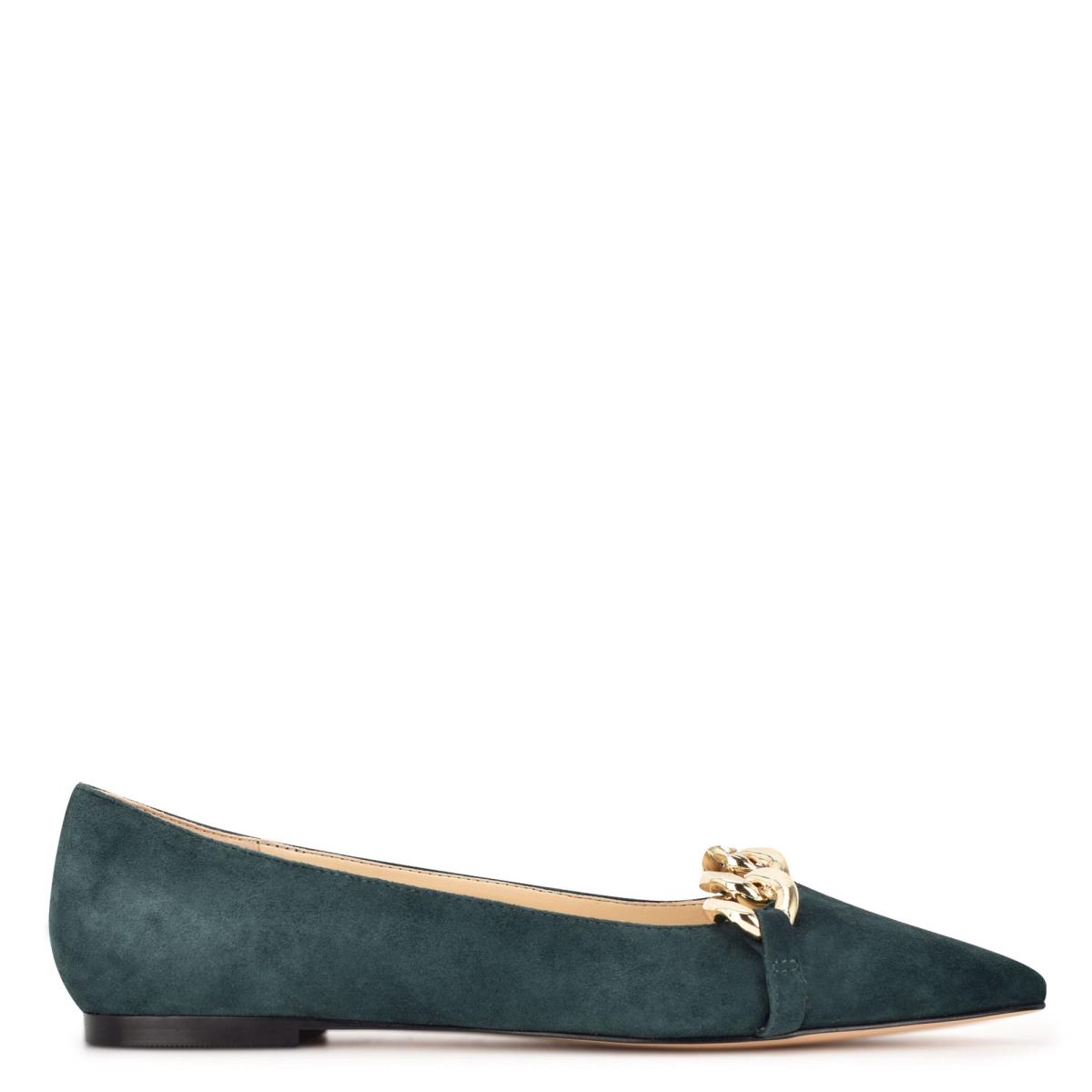 Nine West Brinks Pointy Kappe Ballerinas Damen Blau | 3068OJEHK