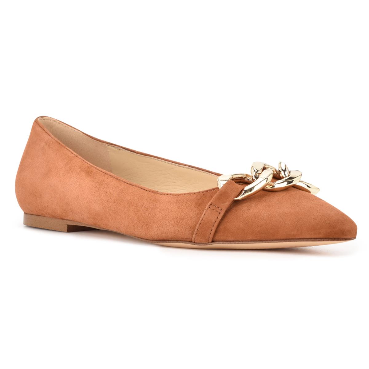 Nine West Brinks Pointy Kappe Ballerinas Damen Beige | 3712KCQWX