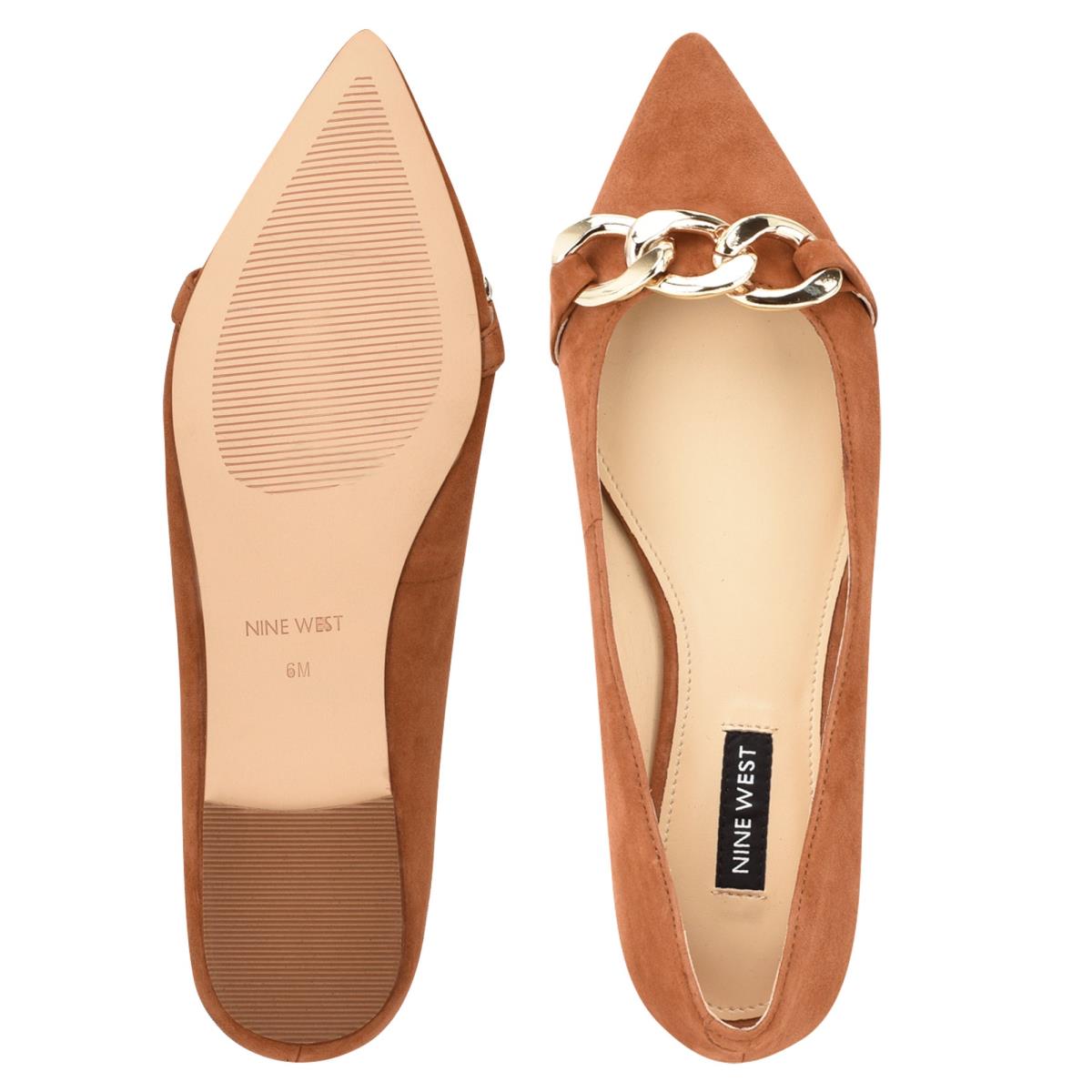 Nine West Brinks Pointy Kappe Ballerinas Damen Beige | 3712KCQWX