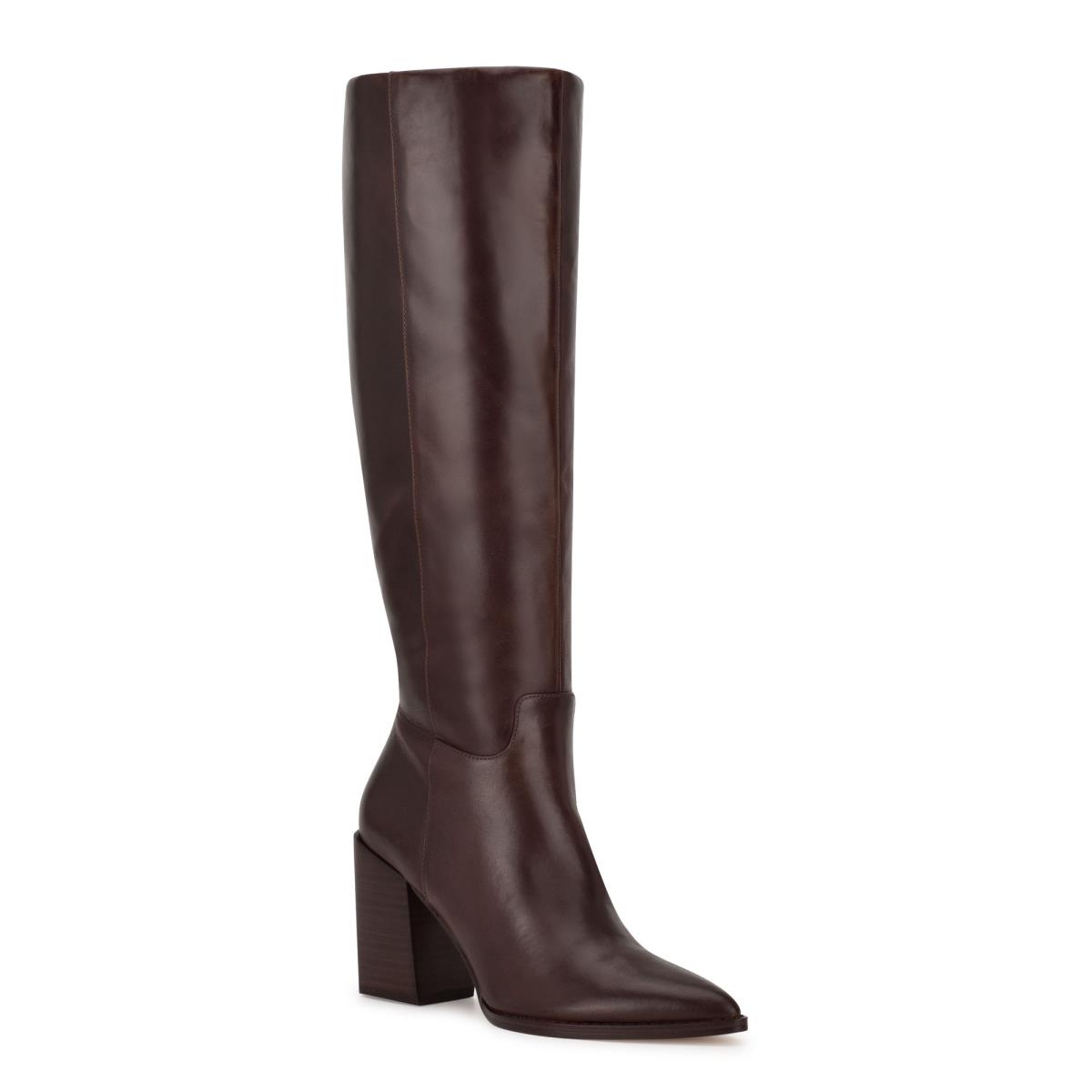 Nine West Brixe Stiefel mit Absatz Damen Braun | 3980NJORV