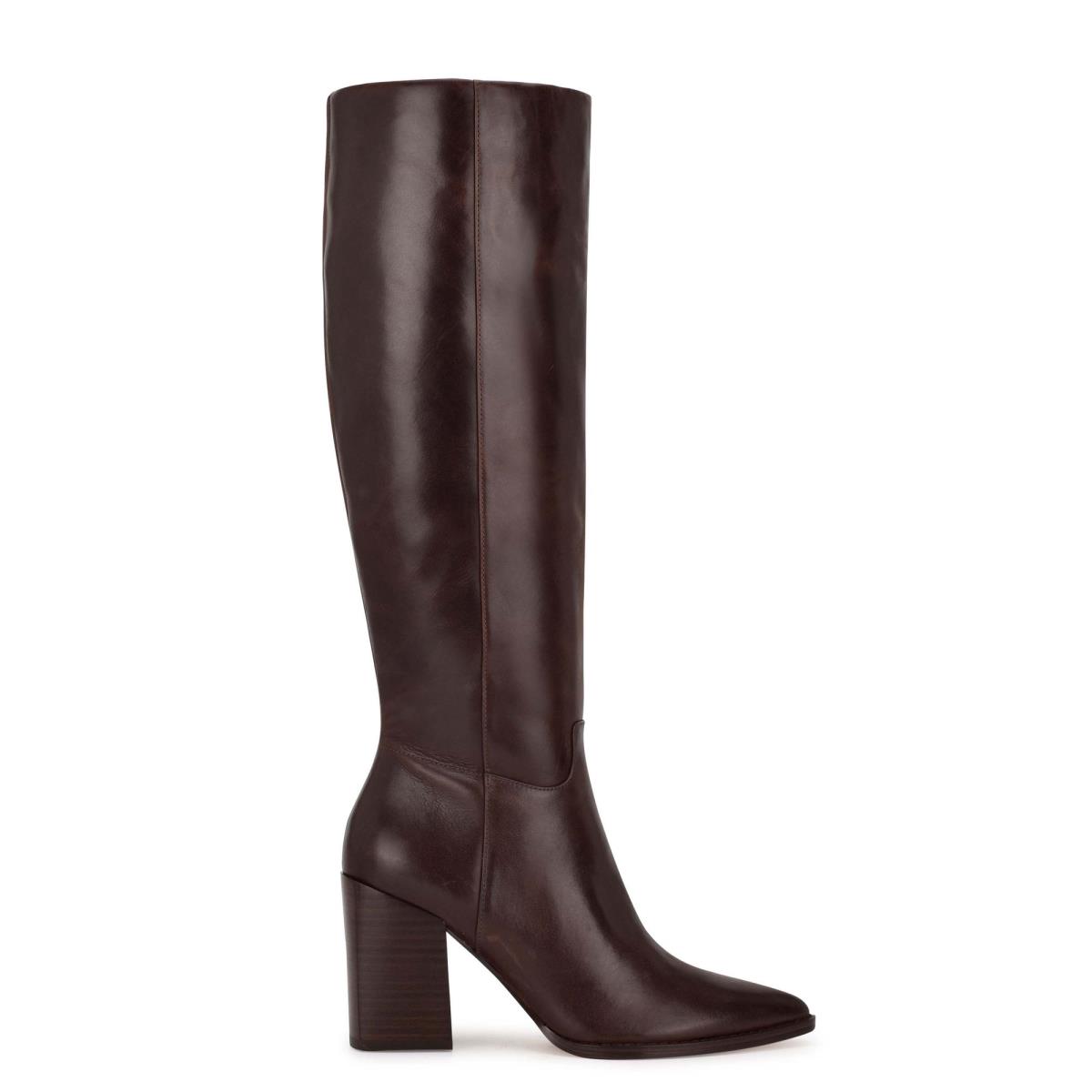 Nine West Brixe Stiefel mit Absatz Damen Braun | 3980NJORV