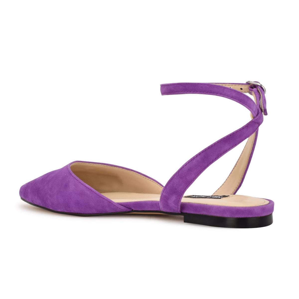 Nine West Briy Pointy Kappe Ballerinas Damen Lila | 4963JXSCZ