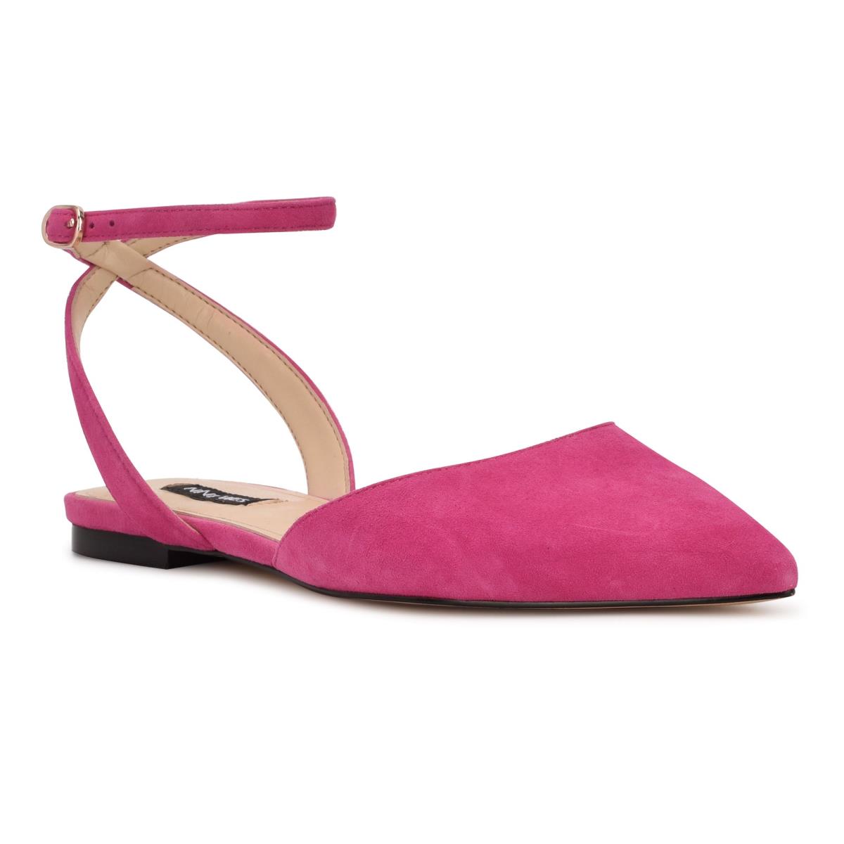 Nine West Briy Pointy Kappe Ballerinas Damen Rosa | 6892LHSRZ