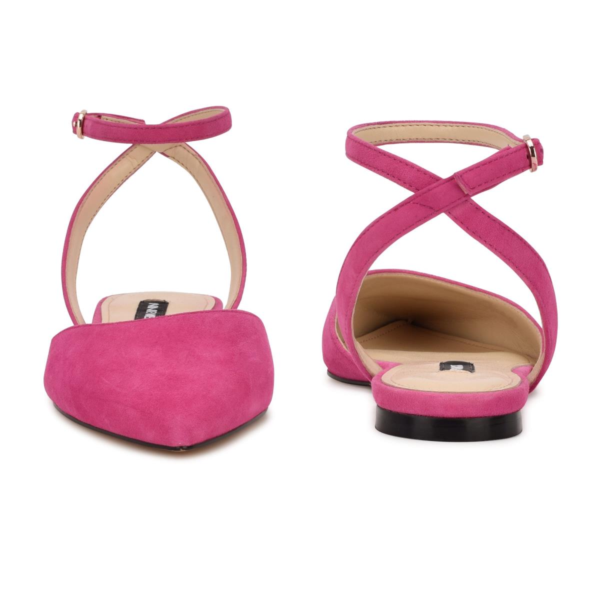 Nine West Briy Pointy Kappe Ballerinas Damen Rosa | 6892LHSRZ