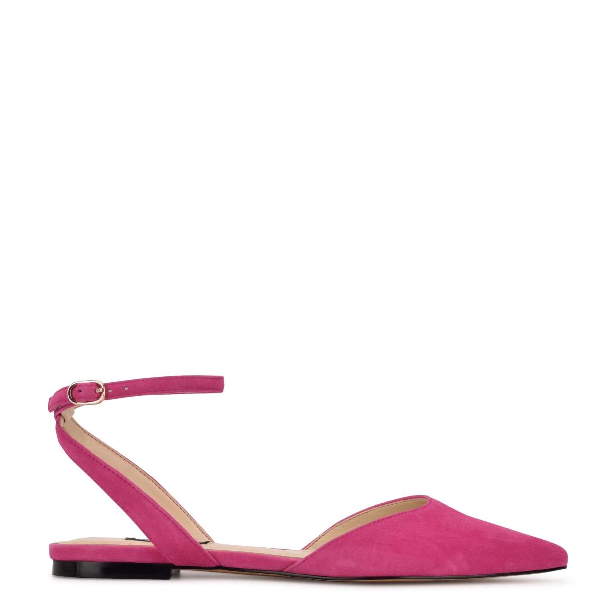 Nine West Briy Pointy Kappe Ballerinas Damen Rosa | 6892LHSRZ